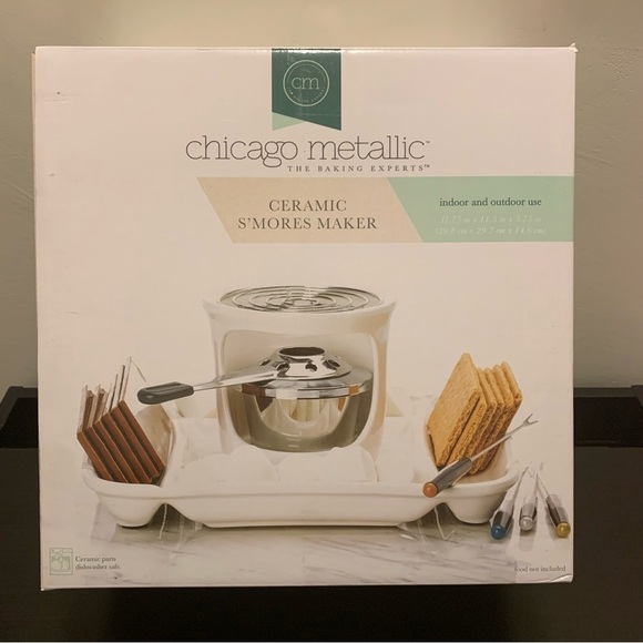 CHICAGO METALLIC Ceramic Smores Maker in White - Picture 11 of 13